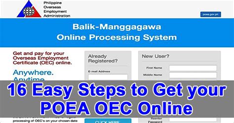 www.bmonline.poea gov.ph|Balik Manggagawa Online (BM Online) OEC Guide .